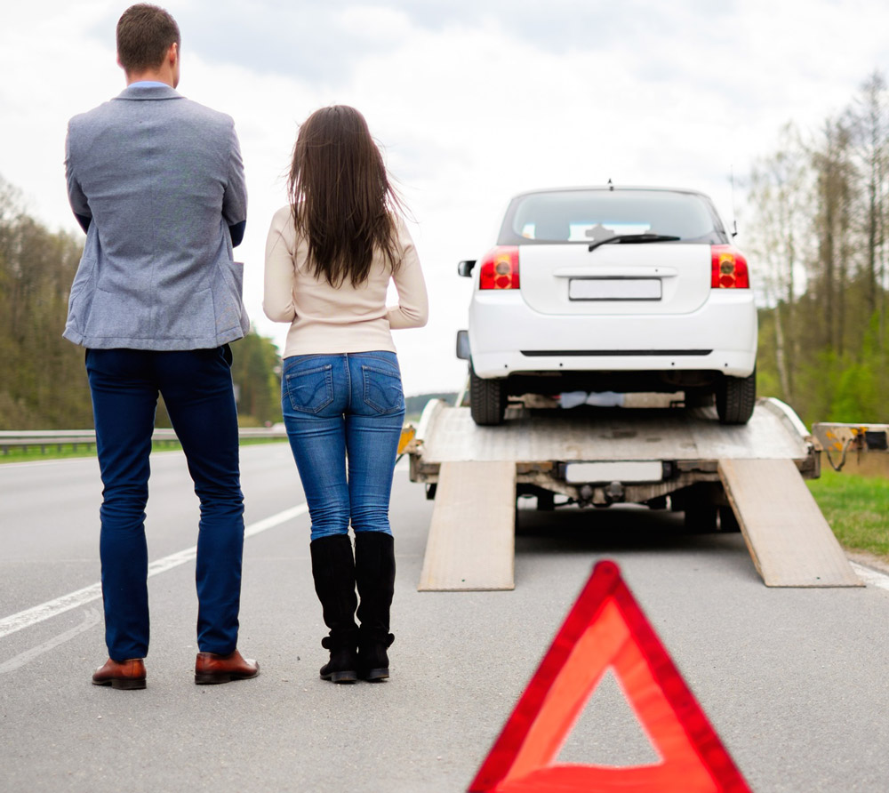 Autolaweta HAKO podczas transportu samochodu